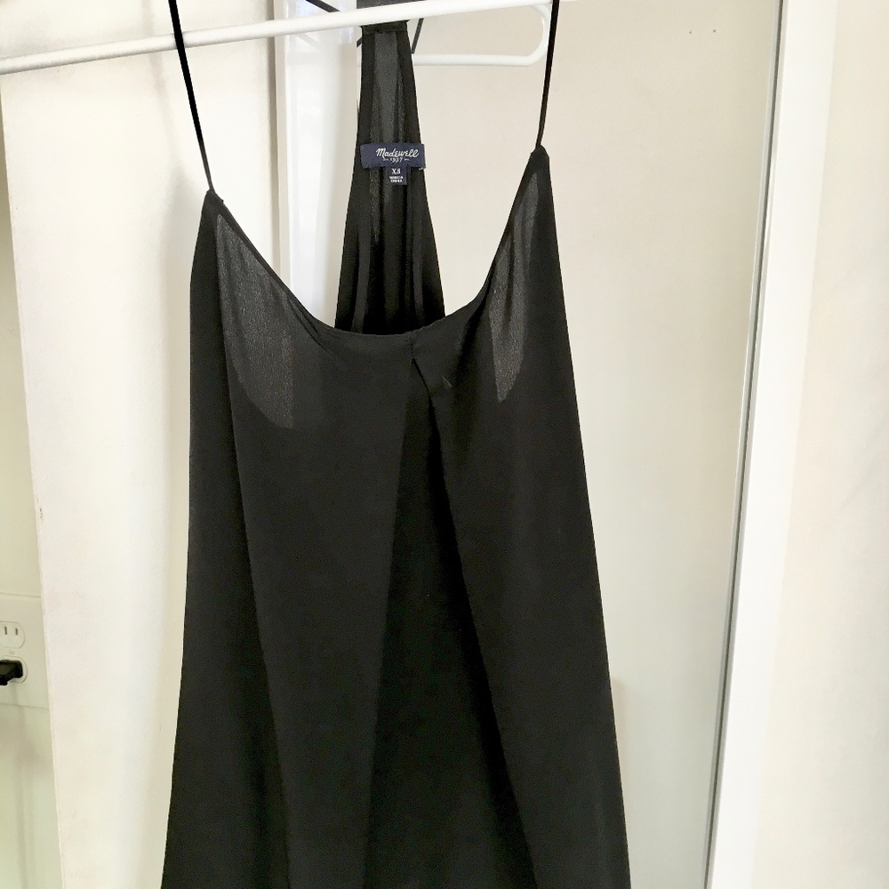 Classic silk black cami